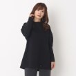 インテレクション(INTELLECTION)の【洗える】サイド切り替えAラインチュニックジャージ ブラック(019)