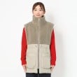 インテレクション(INTELLECTION)の【ボア×中綿入りタフタ】素材コンビロングベスト1