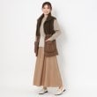 インテレクション(INTELLECTION)の【ボア×中綿入りタフタ】素材コンビロングベスト17