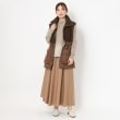 インテレクション(INTELLECTION)の【ボア×中綿入りタフタ】素材コンビロングベスト18