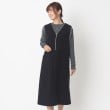 インテレクション(INTELLECTION)の【洗える・前ファスナー】柔らかジャージジャンパースカート ブラック(019)