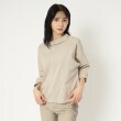 インテレクション(INTELLECTION)の【洗える】ロールカラードルーマンスリーブオーバーシャツ ベージュ(352)