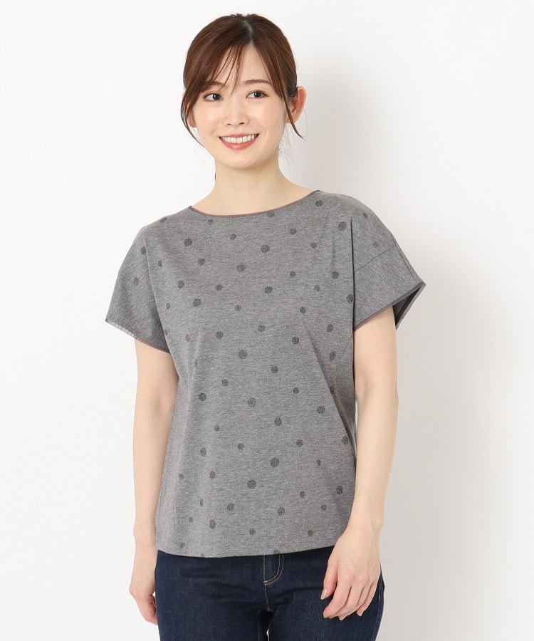 インテレクション(INTELLECTION)の【洗える】ドット柄フレンチ袖Tシャツ19