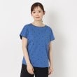 インテレクション(INTELLECTION)の【洗える】ドット柄フレンチ袖Tシャツ ブルー(192)