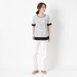 インテレクション(INTELLECTION)の【洗える】モンステラプリント×ボーダーTシャツ8