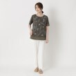 インテレクション(INTELLECTION)の【洗える】モンステラプリント×ボーダーTシャツ16