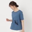 インテレクション(INTELLECTION)の【洗える】手書き風ポイントTシャツ ブルー(092)