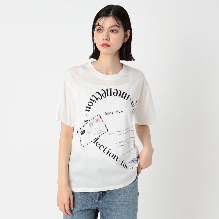 インテレクション(INTELLECTION)の【洗える・半そで】ハートモチーフプルオーバージャージ Ｔシャツ