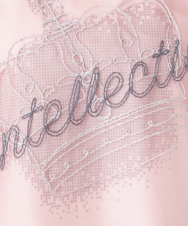 インテレクション(INTELLECTION)の【洗える・オーガンジー重ね】ティアラ刺繍プルオーバー20