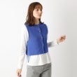 インテレクション(INTELLECTION)の【洗える】サイドテープポイントニットベスト ブルー(092)