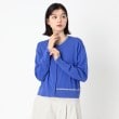 インテレクション(INTELLECTION)の【ショート丈】配色ポイントニットカーディガン ブルー(092)