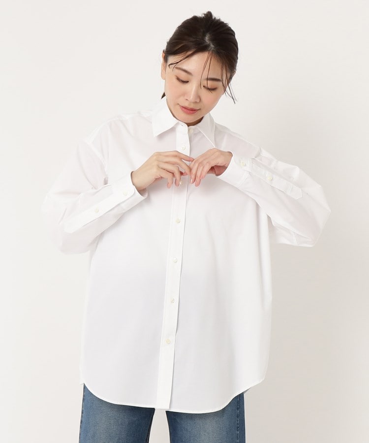 インテレクション(INTELLECTION)の【洗える】コットンポリエステルシャツブラウス8