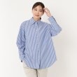 インテレクション(INTELLECTION)の【洗える】コットンポリエステルシャツブラウス ブルー(392)