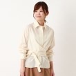 インテレクション(INTELLECTION)の【洗える】カシュクールデザインシャツ アイボリー(004)