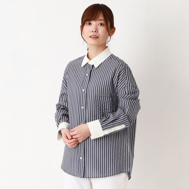 インテレクション(INTELLECTION)の【洗える】クレリックシャツ シャツ・ブラウス