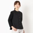 インテレクション(INTELLECTION)の【洗える・異素材使い】シャツ風プルオーバー ブラック(019)