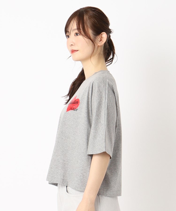 インテレクション(INTELLECTION)の【洗える】ハートポイントショート丈Tシャツ2