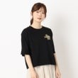 インテレクション(INTELLECTION)の【洗える】ハートポイントショート丈Tシャツ ブラック(019)