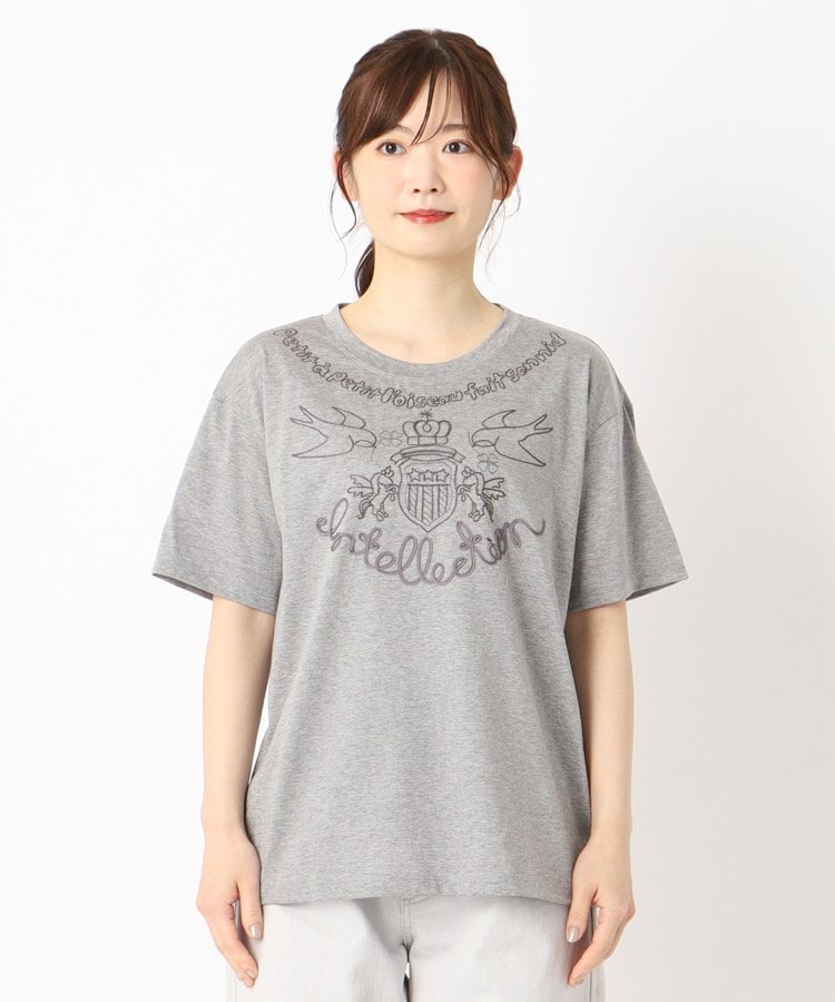 インテレクション(INTELLECTION)の【洗える】刺繍デザインTシャツ1