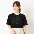 インテレクション(INTELLECTION)の【洗える】刺繍デザインTシャツ ブラック(019)