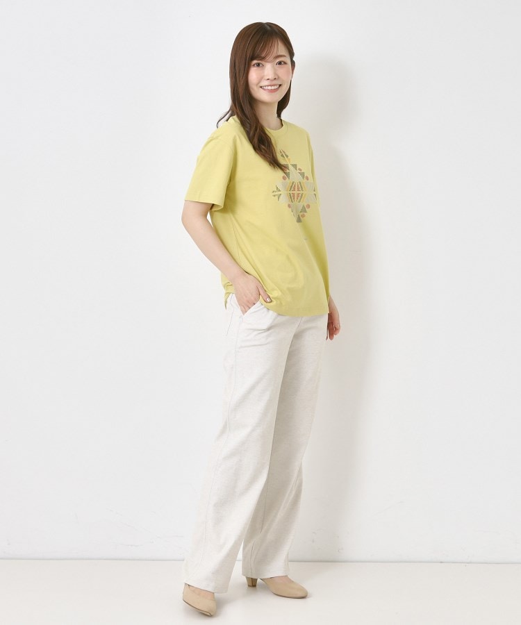 インテレクション(INTELLECTION)の【洗える】イカット柄プリント半そでTシャツ17
