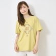 インテレクション(INTELLECTION)の【洗える】イカット柄プリント半そでTシャツ イエロー(031)