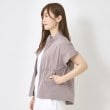 インテレクション(INTELLECTION)の【洗える・ドロスト仕様】フロントジップ羽織りベスト23