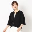 インテレクション(INTELLECTION)の【洗える・袖コンシャス】ニットカーディガン ブラック(019)