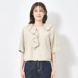 インテレクション(INTELLECTION)の【洗える・フリルデザイン】5分袖羽織りジャケット1