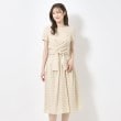 インテレクション(INTELLECTION)の【ギンガムチェック】カシュクールデザインワンピース ライトベージュ(251)