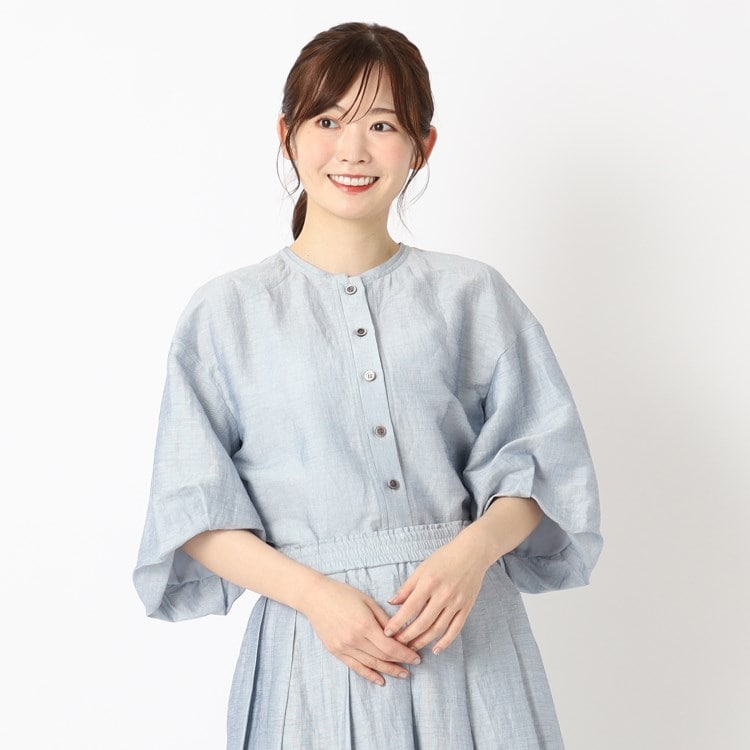 インテレクション(INTELLECTION)の【洗える・袖コンシャス・SET－UP可】軽やかブラウス シャツ・ブラウス