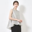 インテレクション(INTELLECTION)の【洗える・ノースリーブ】裾フリル・ティアードブラウス8