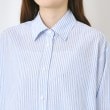 インテレクション(INTELLECTION)の【洗える・コットンリネン】長袖ストライプシャツ4