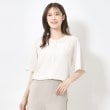 インテレクション(INTELLECTION)の【洗える】ノーカラー半袖ブラウス9