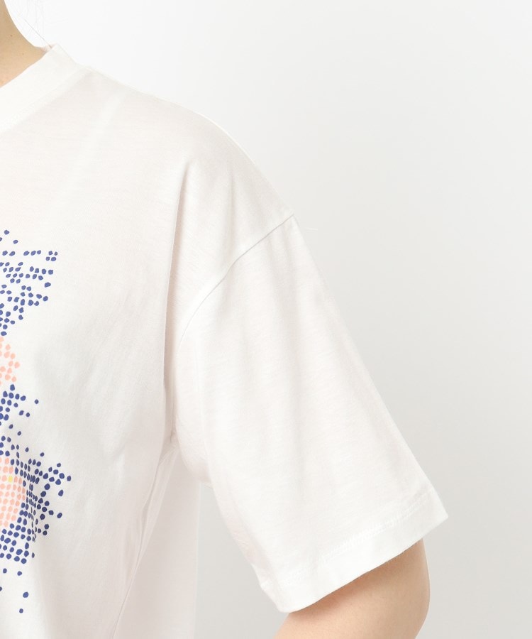 インテレクション(INTELLECTION)の【洗える・コットン】フラワープリント・刺繍・スパンコールTシャツ5