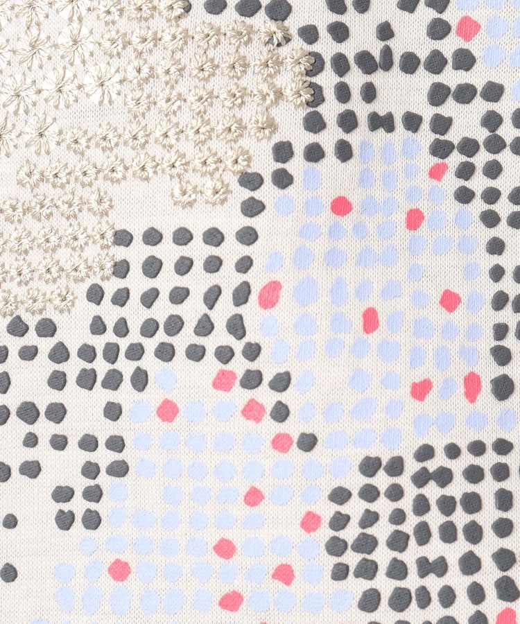 インテレクション(INTELLECTION)の【洗える・コットン】フラワープリント・刺繍・スパンコールTシャツ14