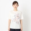 インテレクション(INTELLECTION)の【洗える・コットン】フラワープリント・刺繍・スパンコールTシャツ1