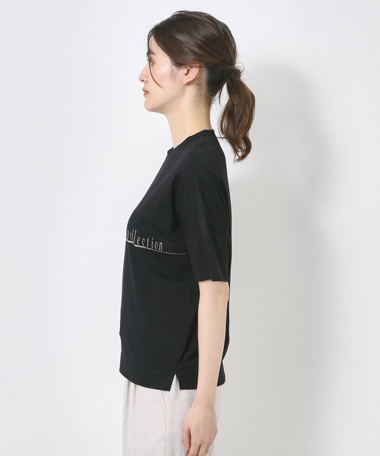インテレクション(INTELLECTION)の【洗える・コットン】ドロップショルダーTシャツ2