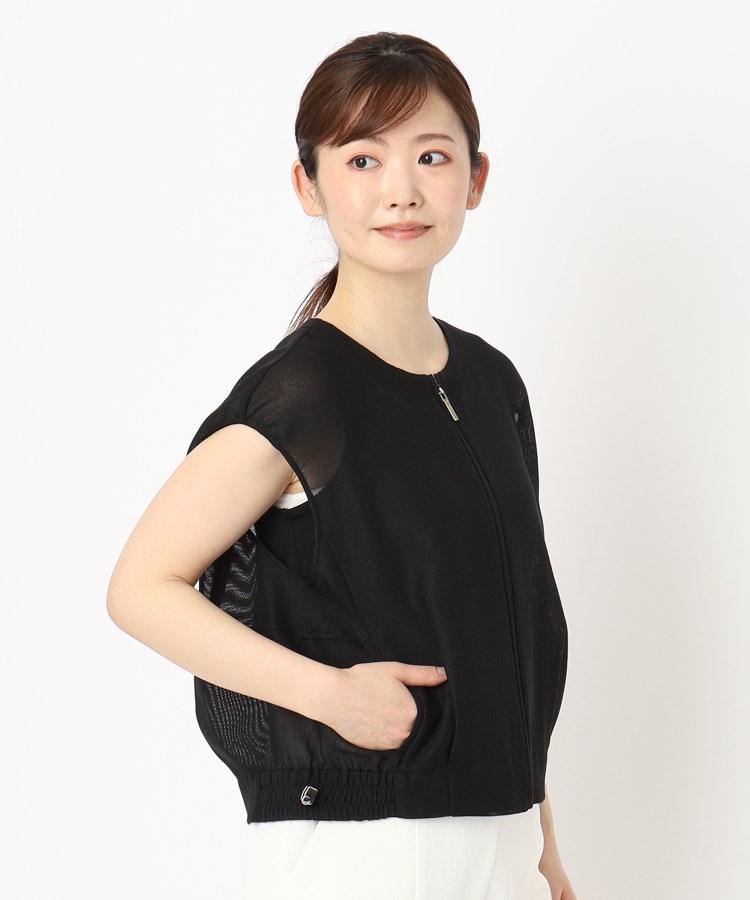 インテレクション(INTELLECTION)の【洗える・メッシュ使い】ジップアップベスト13