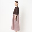 インテレクション(INTELLECTION)の【洗える・異素材使い】リバティプリント×リボンポイントワンピース2