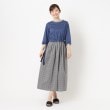 インテレクション(INTELLECTION)の【洗える・異素材使い】リバティプリント×リボンポイントワンピース12