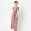 インテレクション(INTELLECTION)の【洗える】リバティプリント・フレアーワンピース ブルー(191)