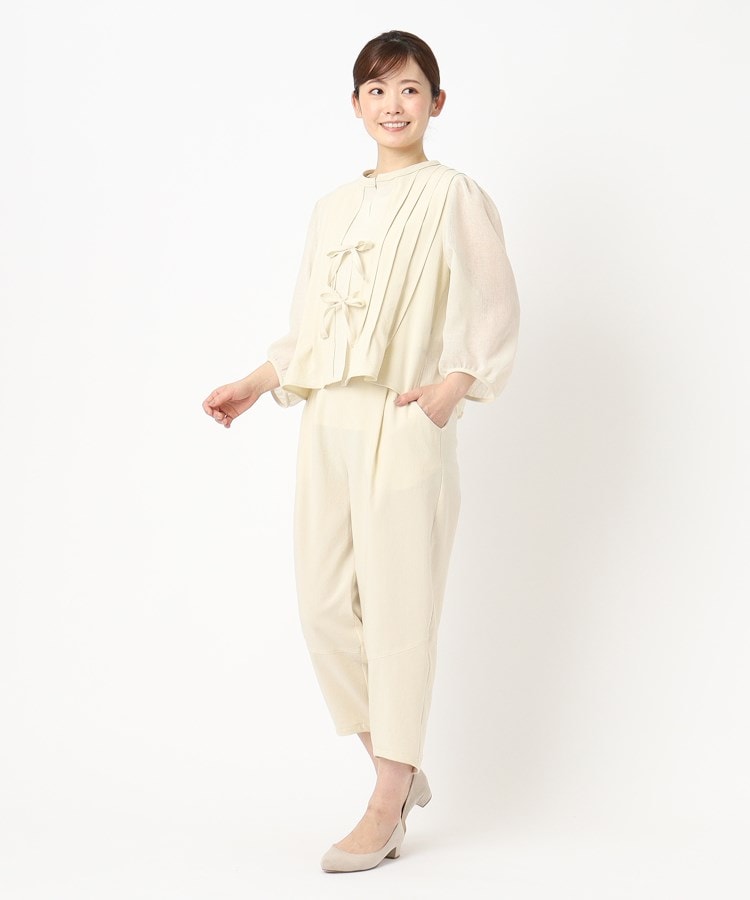 インテレクション(INTELLECTION)の【洗える・SET－UP可能】パフスリーブ羽織りブラウス17