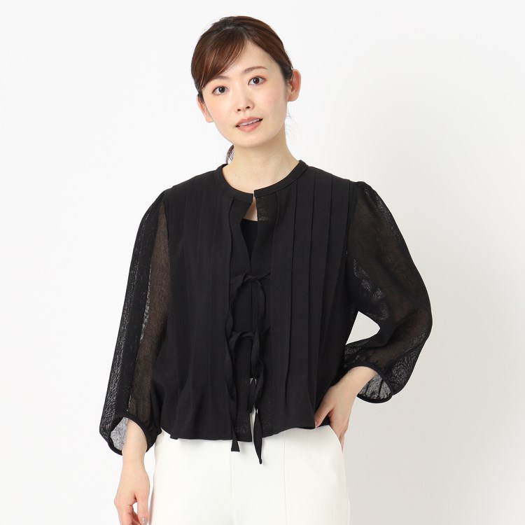 インテレクション(INTELLECTION)の【洗える・SET－UP可能】パフスリーブ羽織りブラウス シャツ・ブラウス