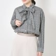 インテレクション(INTELLECTION)の【洗える・プリント】ボウタイ付きブラウス10
