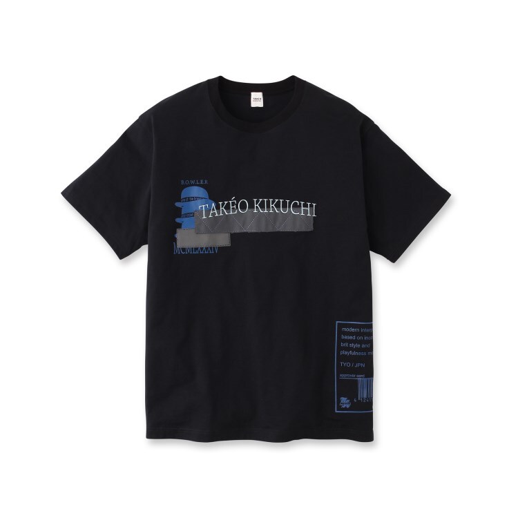 タケオキクチ(TAKEO KIKUCHI)の【Sサイズ～】マルチプリント カレッジ ロゴ Tシャツ