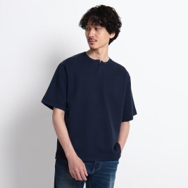 タケオキクチ(TAKEO KIKUCHI)のウォッシャブル リネン キーネック ニット Tシャツ ニット