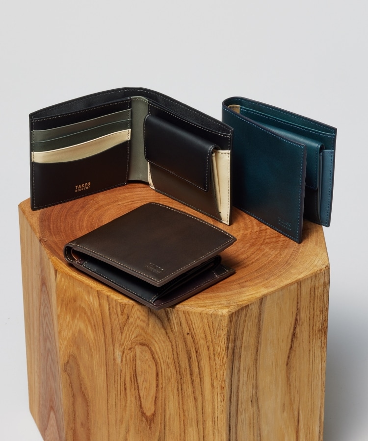 アンティーク調レザー】 2つ折り財布（財布） | TAKEO KIKUCHI