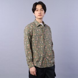 タケオキクチ(TAKEO KIKUCHI)のフローラルパターン 総柄プリント シャツ カジュアルシャツ