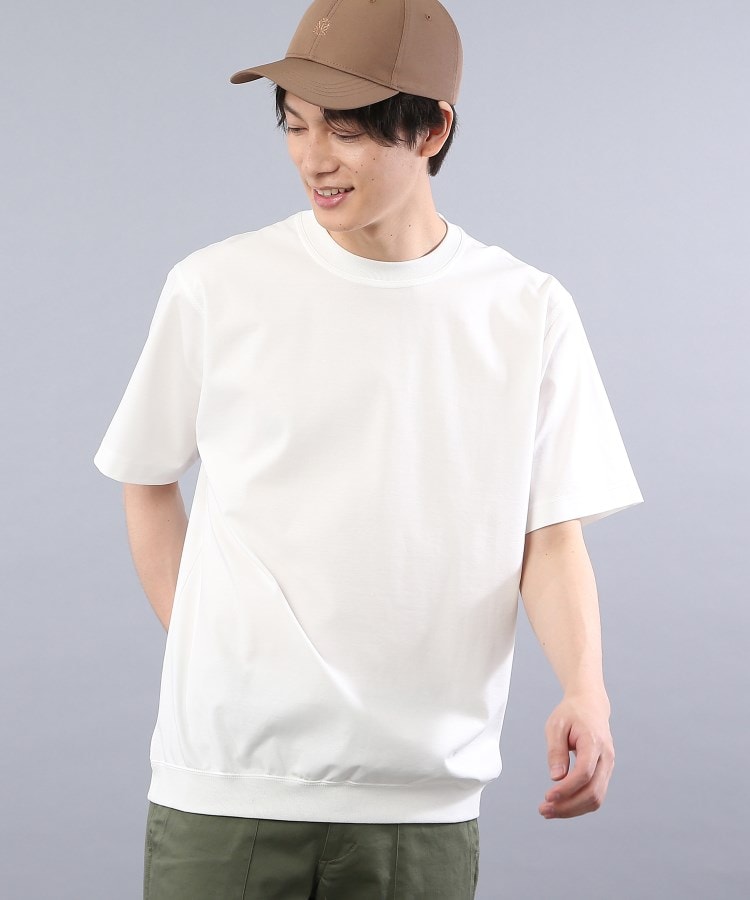 タケオキクチ(TAKEO KIKUCHI)の【Sサイズ～】ハイゲージポンチ Tシャツ ホワイト(001)